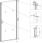 Душевая дверь в нишу Veconi Vianno VN-43 70 см,  профиль хром VN43-70-01-C5 - 1