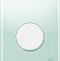 Кнопка смыва TECE Loop Urinal 9242651 зеленое стекло, кнопка белая - 0