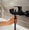 Смеситель для ванны с душем Hansgrohe Rebris E черный матовый 72450670 - 3