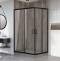 Душевой уголок Royal Bath HPD 110х80 профиль черный стекло прозрачное RB8110HPD-T-BL - 1