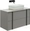 Тумба под раковину Allen Brau Reality 100 серый матовый 1.32007.PGM - 1