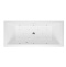 Ванна акриловая Excellent Heaven Slim Relax 180х80 с гидромассажем белый - хром WAEX.HEV18S.RELAX.CR - 0