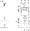 Смывной бачок скрытого монтажа Geberit UP 100 109.100.00.1 для унитазов, с отводом - 1