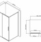 Душевой уголок Vincea Slim-U 120х90 хром стекло прозрачное VSR-2SU9012CL - 1