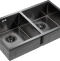 Мойка кухонная Paulmark Twin 78 темный хром PM237844-GM - 1
