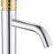 Смеситель Boheme Stick 121-CRG для раковины, chrome diamond gold - 0