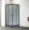 Душевой уголок Royal Bath HPD 100x100 профиль черный стекло матовое RB100HPD-C-BL - 1