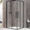 Душевой уголок Black&White Stellar Wind 100х100 черный матовый 8721010 - 0