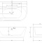 Акриловая ванна Abber 170x80, универсальная  AB9296-1.7 - 3