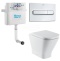 Комплект приставной унитаз + бачок + кнопка + сиденье Roca The Gap 893109000 - 0