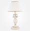 Настольная лампа декоративная Eurosvet Amelia 10054/1 белый с золотом/прозрачный хрусталь Strotskis - 0