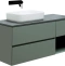 Тумба под раковину Allen Brau Infinity 120 L серо - зеленый матовый 1.21005.CGM - 1
