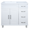 Тумба под раковину Misty Купер 90 левая белая глянцевая П-Куп01090-0124ЯЛ - 0