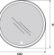 Зеркало BelBagno 60  SPC-RNG-600-LED-TCH - 2