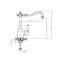 Смеситель для кухонной мойки Magliezza Collana хром  50120-cr - 1