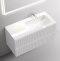 Тумба под раковину Sancos Snob T правая 99х44 белая SNT100RW - 1