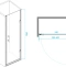 Душевая дверь в нишу RGW Passage PA-06B 60х195 профиль черный стекло прозрачное 41080606-14 - 2
