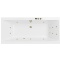Акриловая ванна Excellent Pryzmat Slim 160x75 белая бронза с гидромассажем WAEX.PRY16S.SMART.BR - 0