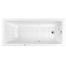 Акриловая ванна Whitecross Wave 160х80 белая хром с гидромассажем 0101.160080.100.NANO.CR - 0
