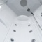 Душевая кабина Royal Bath HP 80x80 профиль белый стекло прозрачное с гидромассажем RB80HP2-T - 3