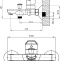 Смеситель для ванны с душем STWORKI Нарвик NR-04cr однорычажный, настенный, латунь, с функцией экономии расхода, глянцевый - 4