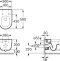 Комплект Система инсталляции для унитазов Grohe Rapid SL 38775001 4 в 1 с кнопкой смыва + Чаша для унитаза подвесного Roca Meridian 346247000 - 5