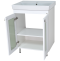 Тумба с раковиной Misty Урал 60 белый - 1