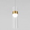 Подвесной светильник Eurosvet Lumen 50244/1 LED латунь/прозрачный - 0