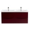 Тумба под раковину BelBagno Marino-Cer 120 с двумя чашами бордовый MARINO-CER-1200-4C-SO-2-BRDL-P - 0
