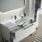 Тумба с раковиной Sanvit Сити 120 белый глянец - 4