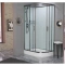 Душевая кабина Frank Brilliant 120х80 левая хром стекло прозрачное 172009 - 1