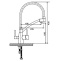 Смеситель для кухни Gappo хром G4398-17 - 4