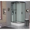 Душевая кабина Frank 120х80 левая черная стекло прозрачное 143009 - 1