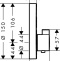 Термостат Hansgrohe ShowerSelect S 15743000 для душа - 1