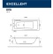 Ванна акриловая Excellent Ava Relax 160х70 с гидромассажем белый - бронза WAEX.AVA16.RELAX.BR - 6