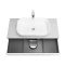 Тумба под раковину Aquaton Марбл 100 белый-серый 1A276301MH4C0 - 2