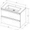 Тумба под раковину Allen Brau Eclipse 80 белый матовый 1.E1002.WM - 8