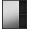 Зеркало-шкаф Misty Ненси 60 черный матовый П-Нен-04060-50 - 0