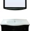Тумба с раковиной Misty Дайна 85 черная эмаль - 3