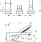 Смеситель Hansgrohe Metropol 32550000 на борт ванны - 3