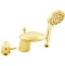 Смеситель на борт ванны термостатический Rav Slezak Dunaj золото DT271.5SZ - 0