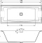 Акриловая ванна Riho Still Square 170x75 два подголовника B100005005 - 7