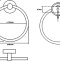 Полотенцедержатель STWORKI by Damixa Дублин HADB34400 кольцо, хром - 7
