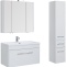 Тумба с раковиной Aquanet Августа 100 белая - 1
