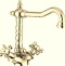 Смеситель для раковины Webert Ottocento золото  OT700302010 - 0