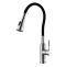 Смеситель для кухни Lemark с гибким  изливом и 2х-функциональным аэратором, сталь/черный  LM5082S-Black - 0