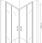 Душевой уголок Berges Solo 80х80 хром стекло прозрачное 061103 - 1