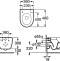 Унитаз подвесной Roca Meridian 346248000 укороченный - 7