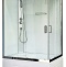 Душевая кабина Royal Bath 100x80 L стекло прозрачное задняя стенка белая RB8100BP5-WT-CH-L - 0