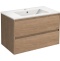 Тумба под раковину Vincea Gio 80 светлое дерево VMC-2G800NO - 0